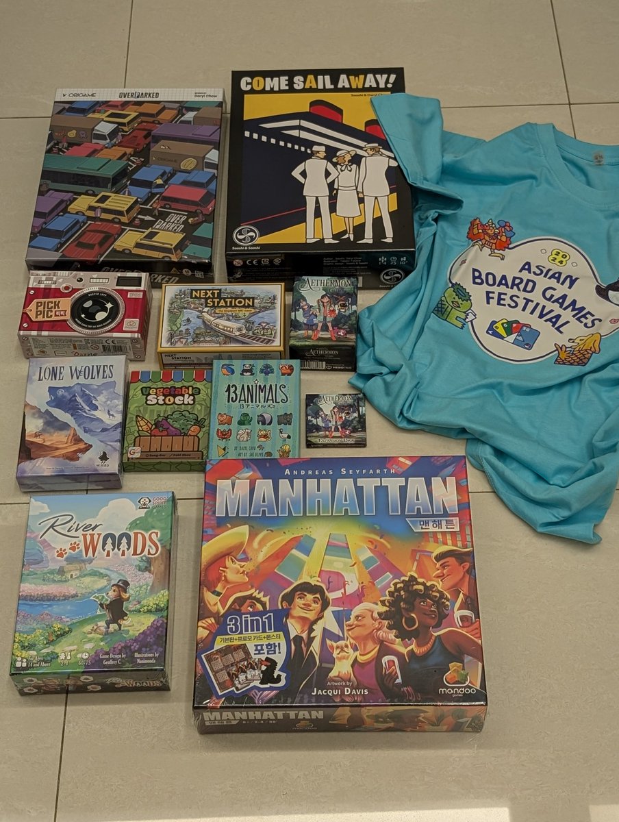 darrylng's tweet photo. #abgf haul from the Asian Board Games Festival! https://t.co/N10LypEHOI