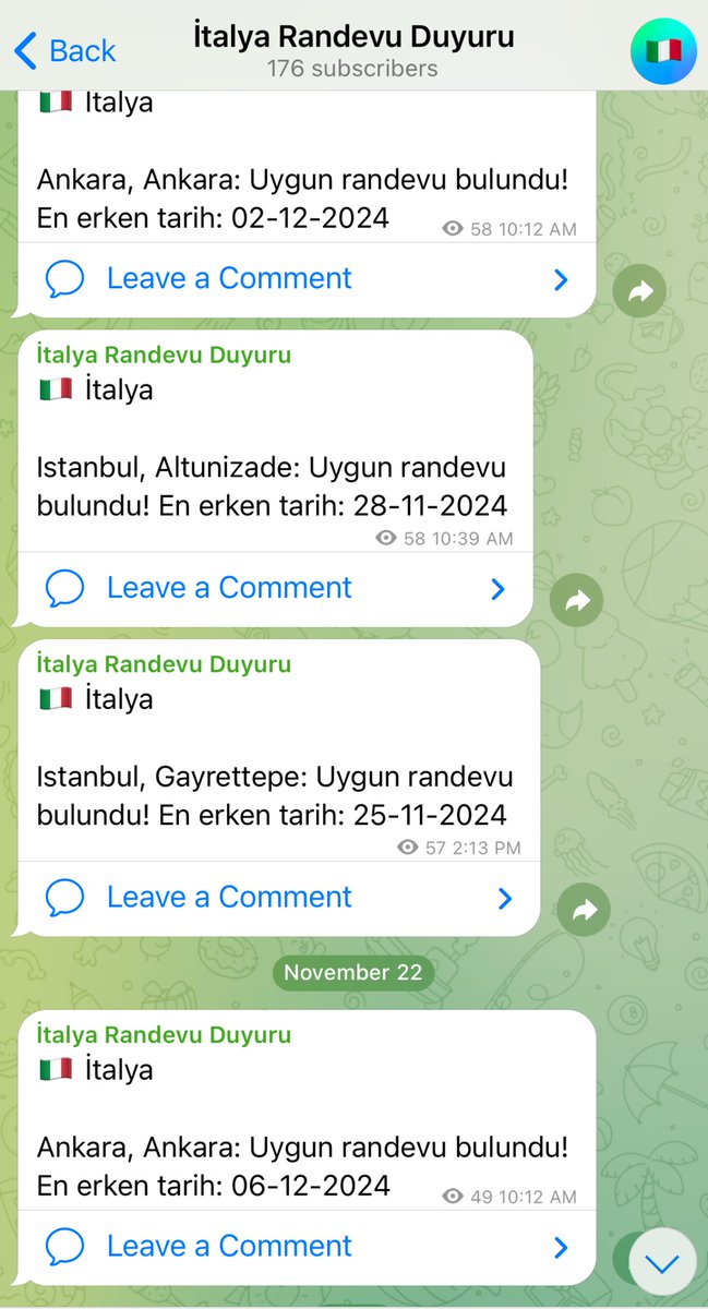 🇮🇹İtalya Vize Randevuları açıldığı anda VizeBot ile cebinde!

Telegram grubumuza kayıt ol, randevuları kaçırma!

Link profilimizde 🔗

#schengen #italya #idata