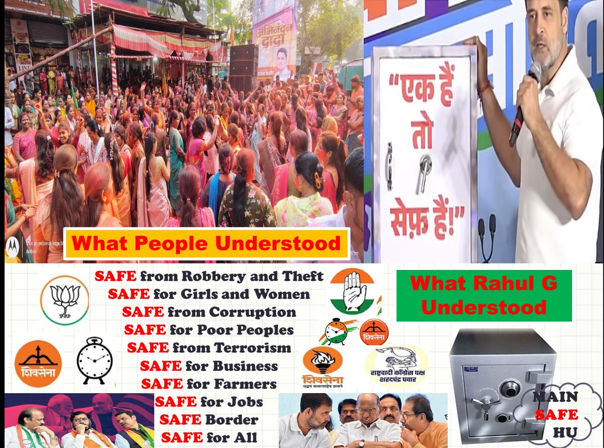 Ashi1907's tweet photo. SAFE SAAF
@BJP4India
#election #electionresults #electionresults2024 #maharashtraelectionresult2024 #maharashtra #maharashtra2024 #Congress #Mahavikasaghadi #shivsena #ncp #aajtak #live #trending #vote #votingresult #UP #UPelection #victoryforeknathshinde #mahayuti #ShindeSarkar https://t.co/cswIfZl1kY