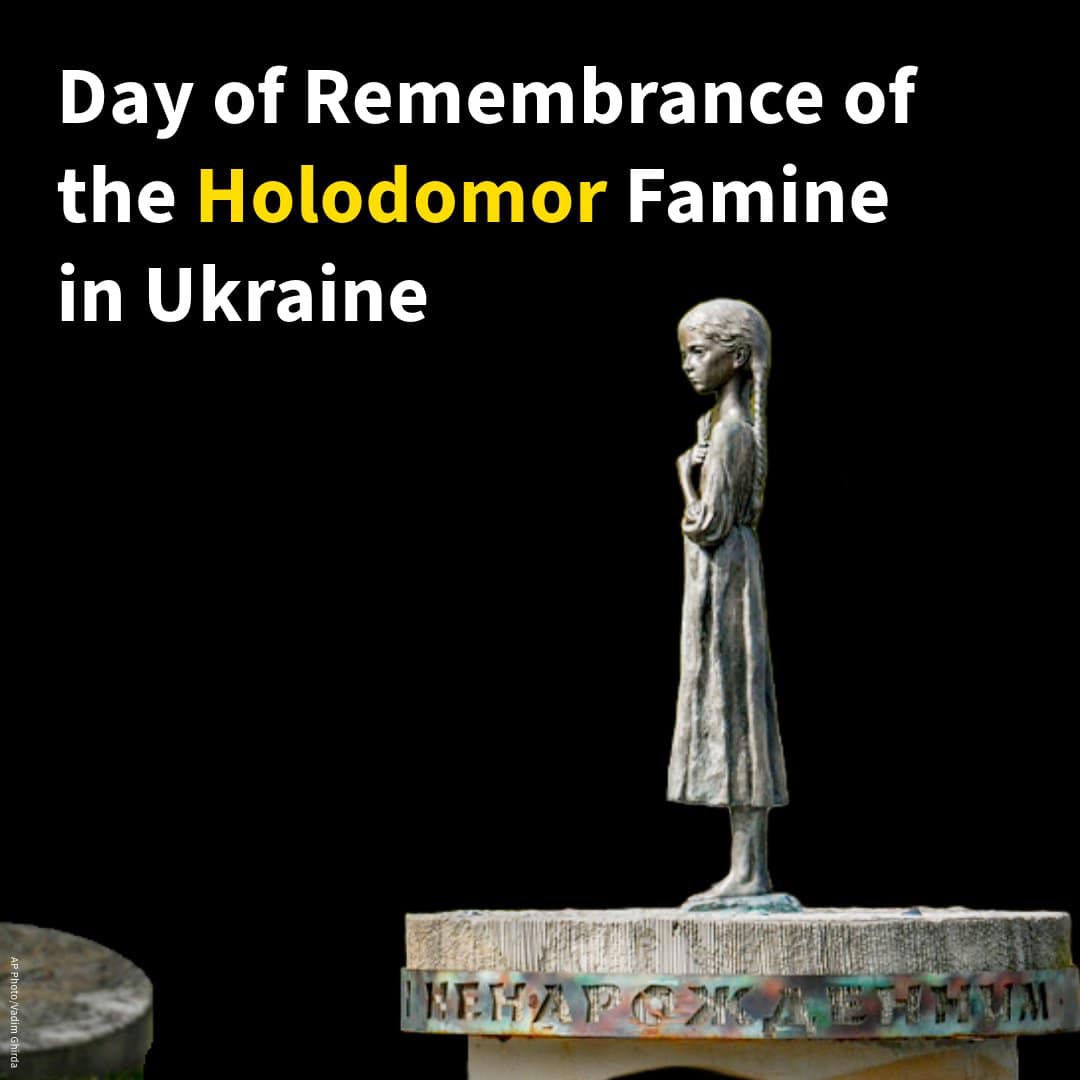 The fourth Saturday of November is designated as the Day of Remembrance for the Victims of the Holodomor .