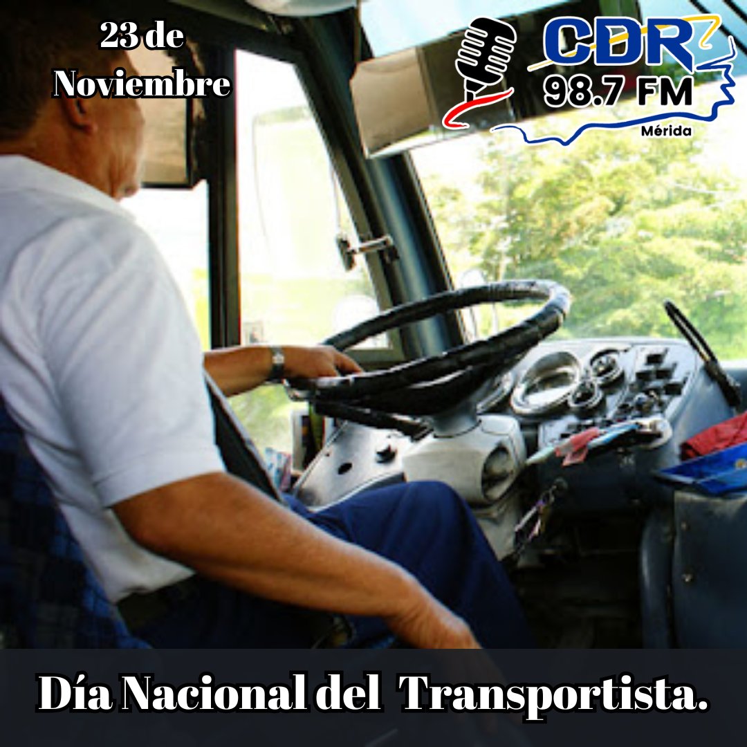 #23nov celebra el Día del Transportista fecha a quienes día a día trabajan arduamente detrás del volante, para aportar un grano de arena al crecimiento del país en todas las rutas de venezuela.
#cdr987fm
#transportistavenezuela