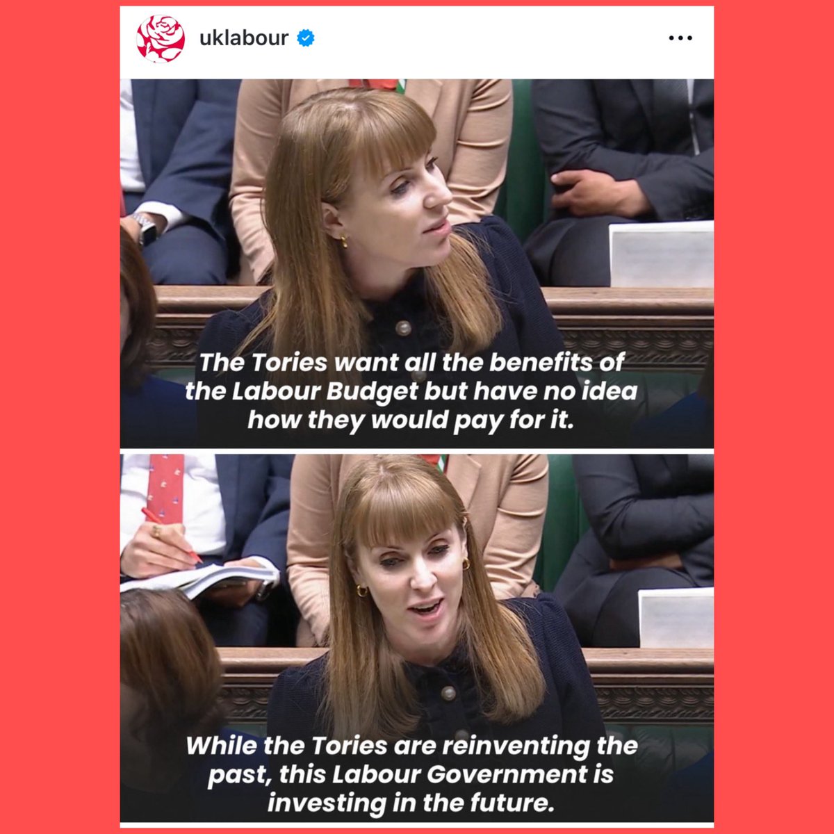 If something looks like a political meme we’re more likely to engage with it than if it looks like a quote from politician’s speech. 

This is the simple audience insight that Labour are using to inform some of the design of their social content.

Smart.