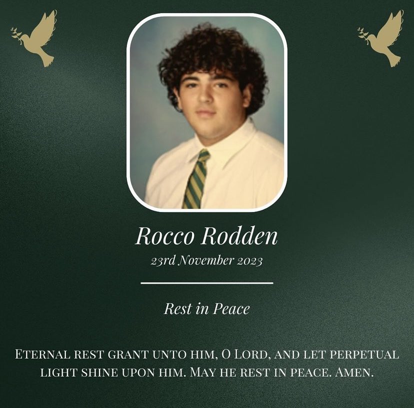 One year ago today we lost our beloved brother Rocco. People will always remember the way that Rocco would light up a room with his smile. Rocco was a friend to all and always wanted to help others. Forever our guardian angel 🕊️❤️