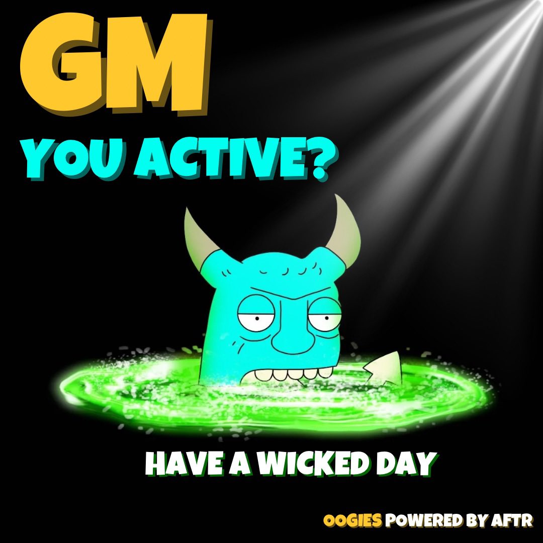 wesm321's tweet image. GM Happy Saturday, be an #OOGIE and get $AFTR it