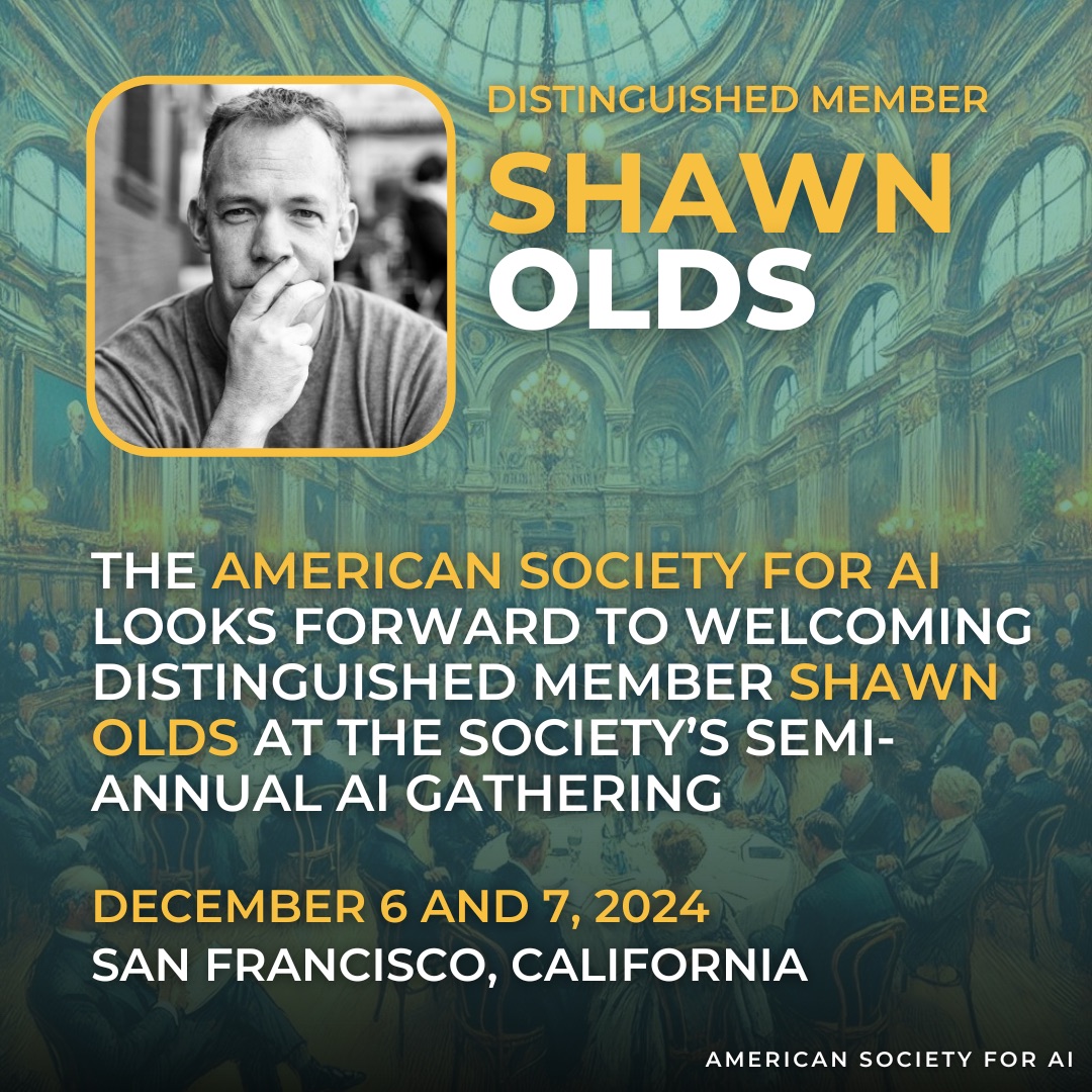 I am honored to join the American Society for Artificial Intelligence at their 2024 Annual Meeting

The American Society for Artificial Intelligence (ASFAI) is a private nonprofit organization.

Their mission is to make the world a better place with AI.  They achieve this by