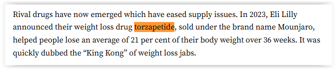 nowobbles's tweet photo. @PMGallagher1 It's a great shame that the Press won't report objectively about the pros and cons of GLP-1 drugs and instead just engage in scaremongering.

BTW, Mounjaro contains tirzepatide, not torzapetide (which I don't believe exists). In the UK, it's more popular than semaglutide, too. https://t.co/wVuCcy7dcF