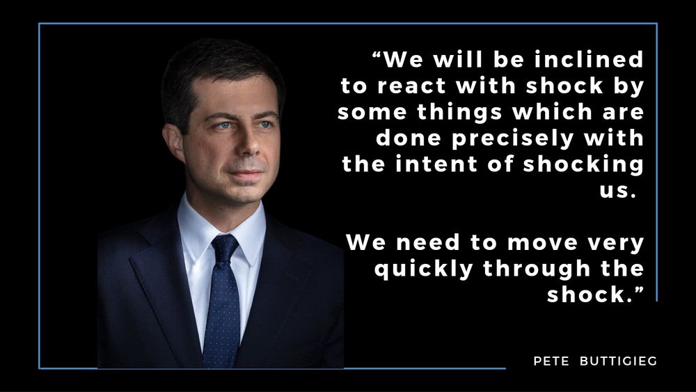RoganBarbara's tweet photo. Where TF does #Buttigieg come from? He's so smart, calm, &amp; out-of-the-box sensible, I suspect he was found in the wreckage of an alien rocket. People I know who've worked closely with him say he's the same man in private as in public. #DemsUnited #DemVoice1 https://t.co/I6sCPigRcP