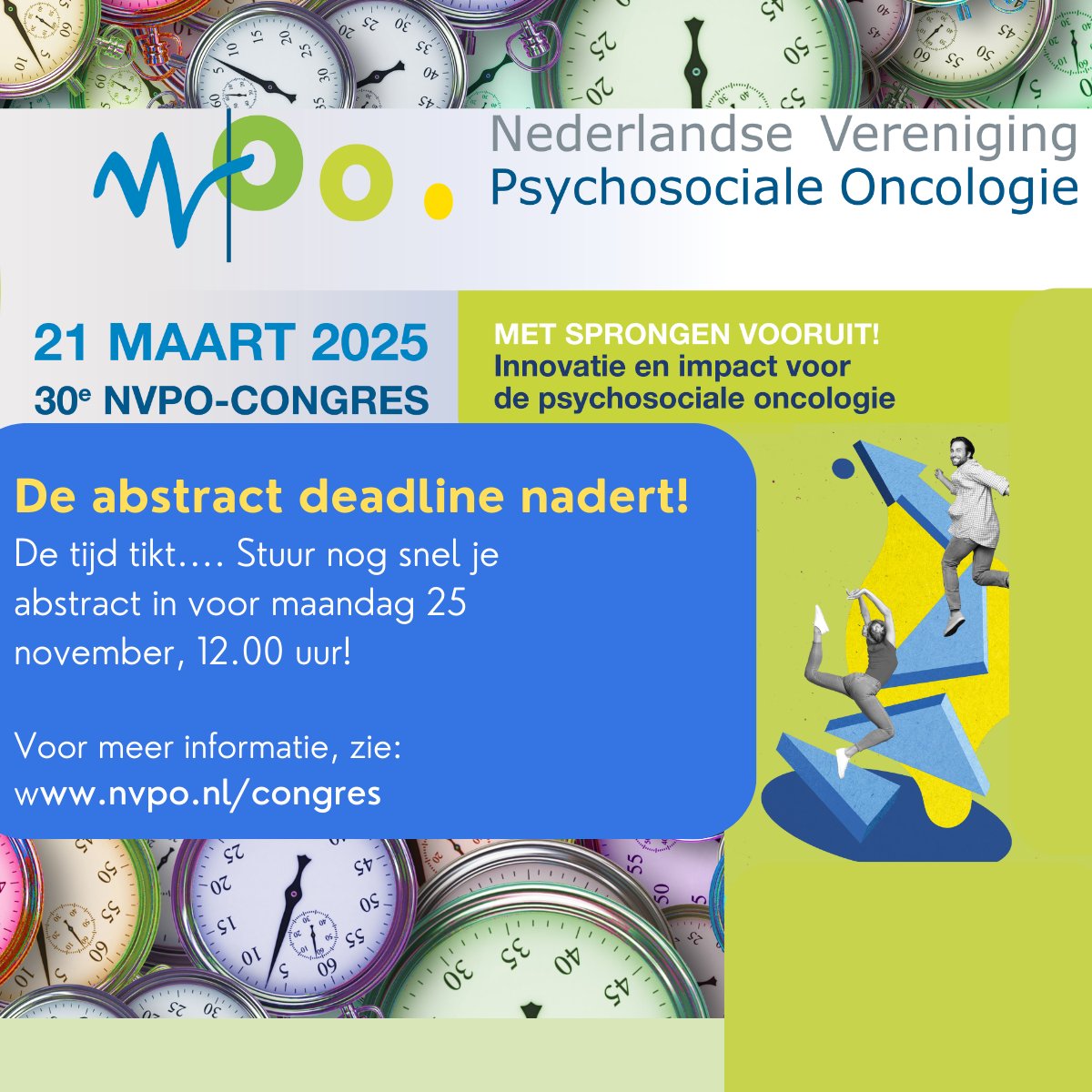 Stuur jij je abstract ook nog snel even in?