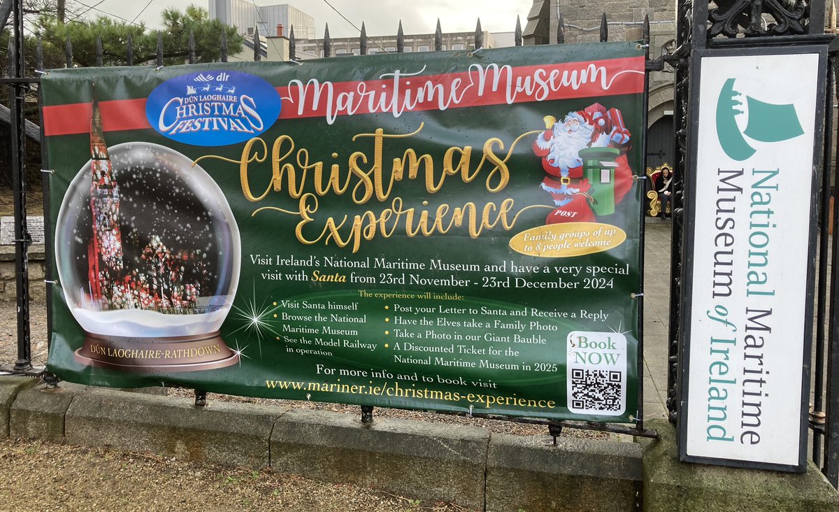 ali_boyle's tweet photo. The @NMMIreland Christmas Experience is now open! Visit Santa, enjoy the model railway, and explore fascinating exhibits about Ireland’s maritime heritage #museums https://t.co/F8vznUQ5ed