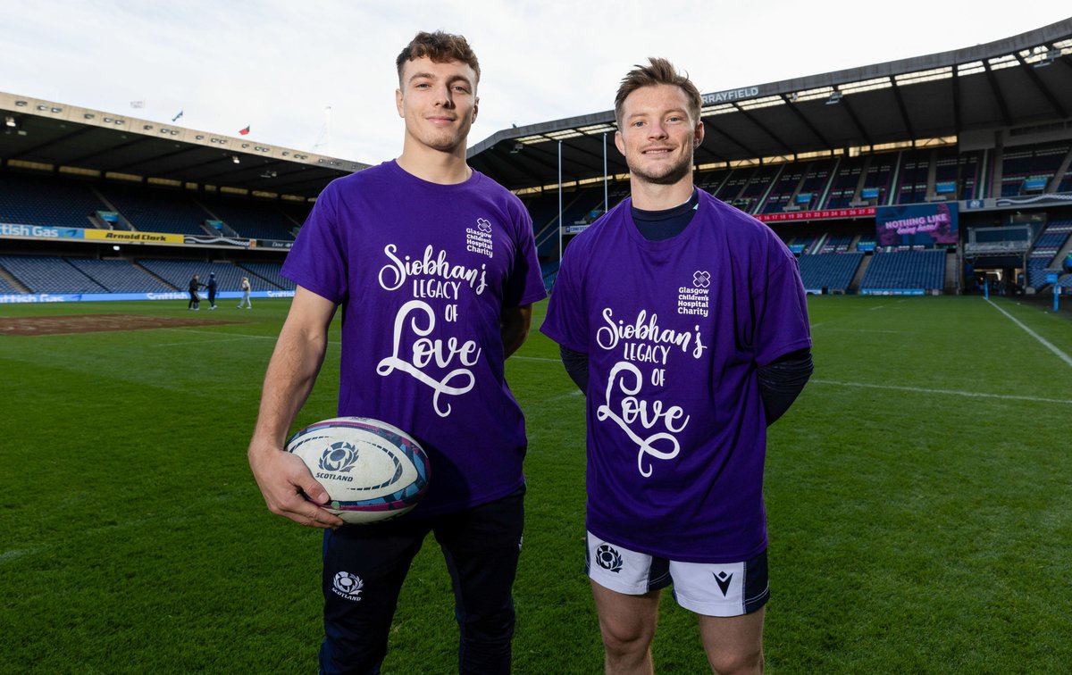 Scottish Rugby (@scotlandteam) on Twitter photo ICYMI: Scottish Rugby will be holding a charity collection in aid of Siobhan’s Legacy of Love at tomorrow's game.
The initiative, set up to honour Siobhan Cattigan, raises funds for <a href="/GCH_Charity/">Glasgow Children's Hospital Charity</a>.
Find out more 📰 tinyurl.com/2ar2e8kk ICYMI: Scottish Rugby will be holding a charity collection in aid of Siobhan’s Legacy of Love at tomorrow's game.
The initiative, set up to honour Siobhan Cattigan, raises funds for <a href="/GCH_Charity/">Glasgow Children's Hospital Charity</a>.
Find out more 📰 tinyurl.com/2ar2e8kk
