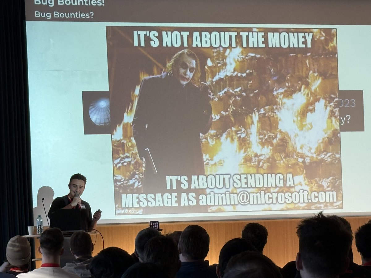 BSides Ljubljana (@bsidesljubljana) on Twitter photo <a href="/timolongin/">Timo Lo(n)gin</a> on stage <a href="/BSidesVienna/">BSidesVienna.at</a> says its not always about money, but … #bsidesvienna <a href="/timolongin/">Timo Lo(n)gin</a> on stage <a href="/BSidesVienna/">BSidesVienna.at</a> says its not always about money, but … #bsidesvienna