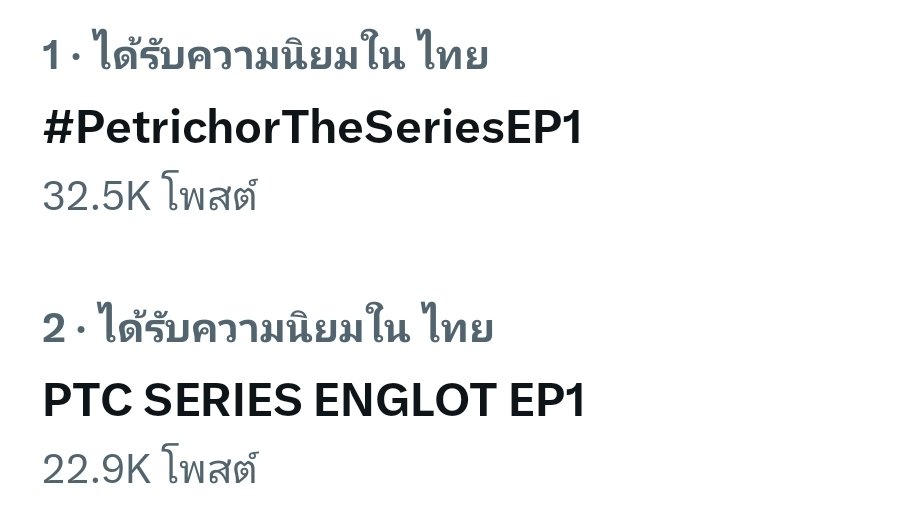 Siri_si17's tweet photo. อันดับที่1,2 แล้วค่ะ ไปกันต่อออออ

PTC SERIES ENGLOT EP1
#PetrichorTheSeriesEP1 https://t.co/kf2upXV9WV