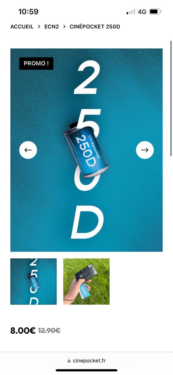 Les Kodak vision 250D et 500T sont à  8€ pièce sur cinépocket.fr 👀👀👀🎞️🎞️🎞️