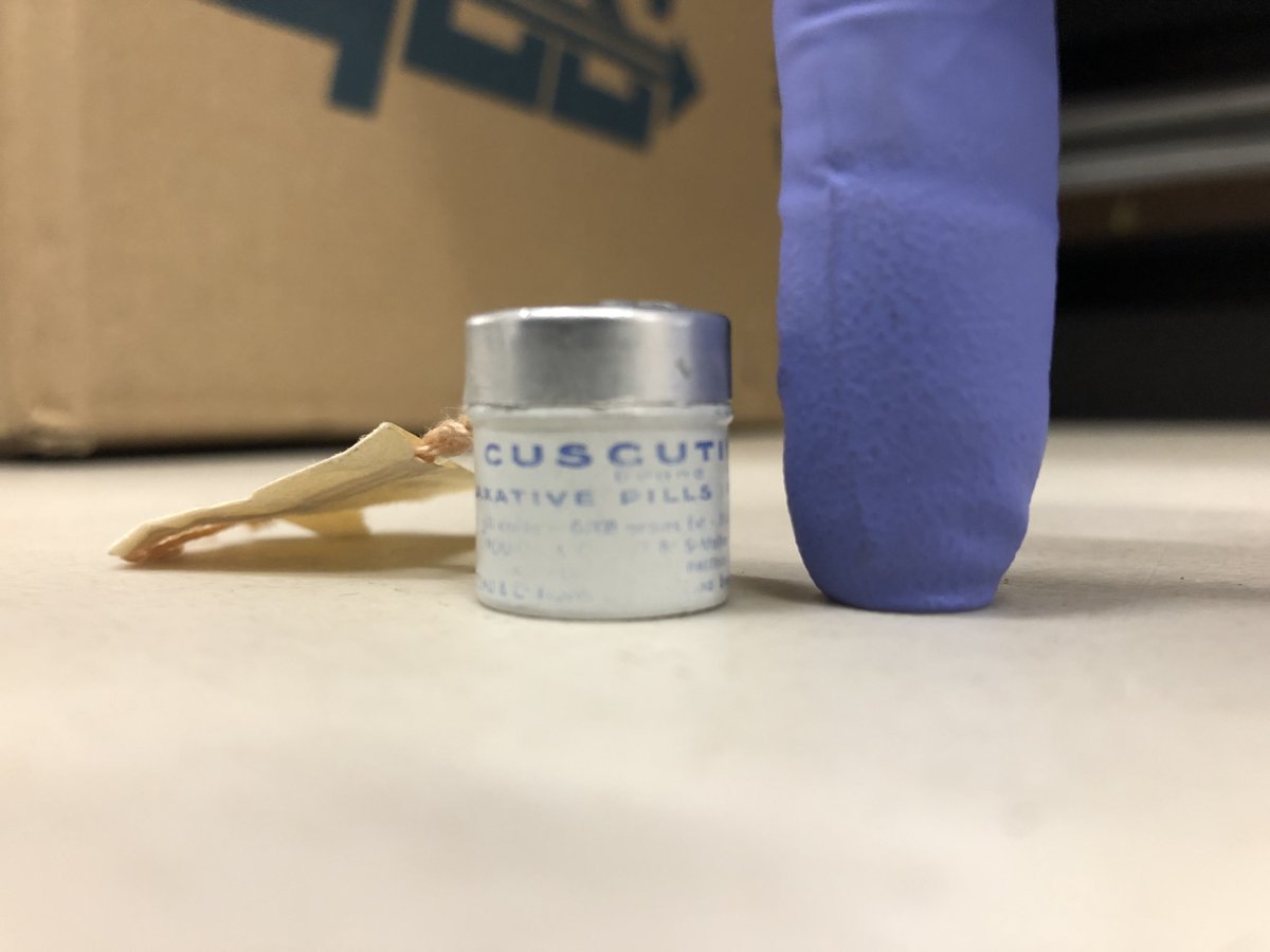 This tiny pill box was found recently whilst surveying the latest part of the John Murray Archive #EYATiny #conservation #exploreyourarchive