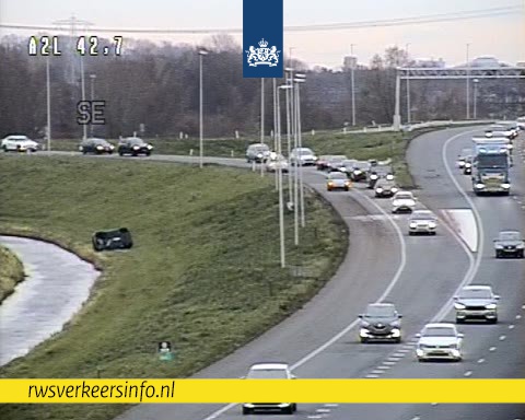 Ongeval op A2 bij Vinkeveen