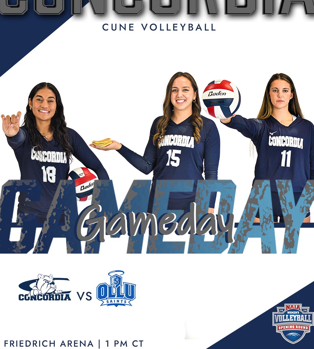 Concordia Bulldogs (@cunebulldogs) on Twitter photo πNATIONAL CHAMPIONSHIP OPENING ROUND!!π
(2) <a href="/cunevolleyball/">Concordia Bulldogs Volleyball</a> vs Our Lady of the Lake
π 1 PM
π Friedrich Arena (Seward, NE)
π» ruralradio.com/maxcountry/
πΊ gpacnetwork.com/cune/
π naiastats.prestosports.com/sports/wvball/β¦ πNATIONAL CHAMPIONSHIP OPENING ROUND!!π
(2) <a href="/cunevolleyball/">Concordia Bulldogs Volleyball</a> vs Our Lady of the Lake
π 1 PM
π Friedrich Arena (Seward, NE)
π» ruralradio.com/maxcountry/
πΊ gpacnetwork.com/cune/
π naiastats.prestosports.com/sports/wvball/β¦