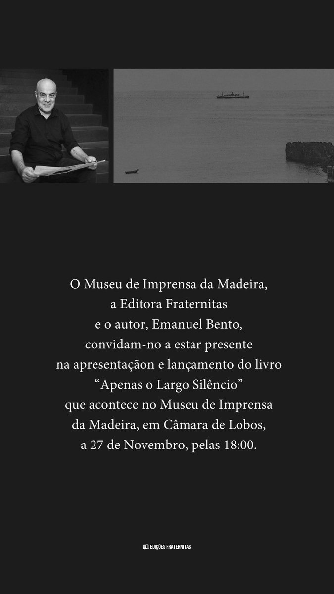 ebentogomes's tweet photo. Quarta-feira 27 de Novembro no Museu de Imprensa da Madeira em Câmara de Lobos. Às 18:00. https://t.co/VmkzMqajpT