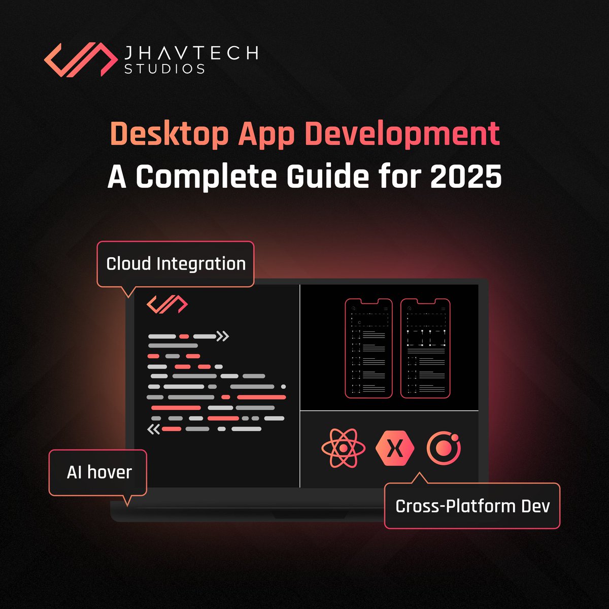 JhavtechStudios's tweet image. 2025 is shaping up to be a big year for desktop app development! Explore the tools, tips, and trends you need to know in our complete guide.
 
To learn more click here: tinyurl.com/yx32vnfh
#desktopappdevelopment #techguide2025 #SoftwareEngineering