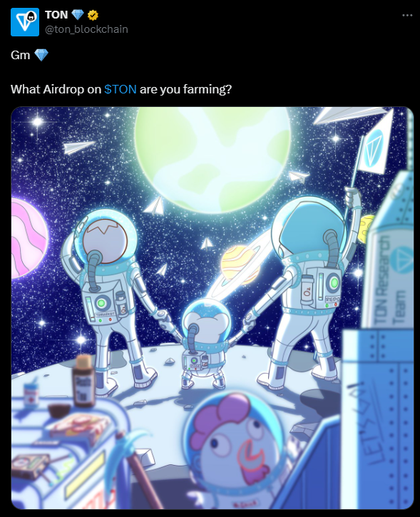 chickcoop_io's tweet photo. @WONTONorg @ton_blockchain Come with us my fren 🐣🥟💎 https://t.co/QrQ9rubWAW