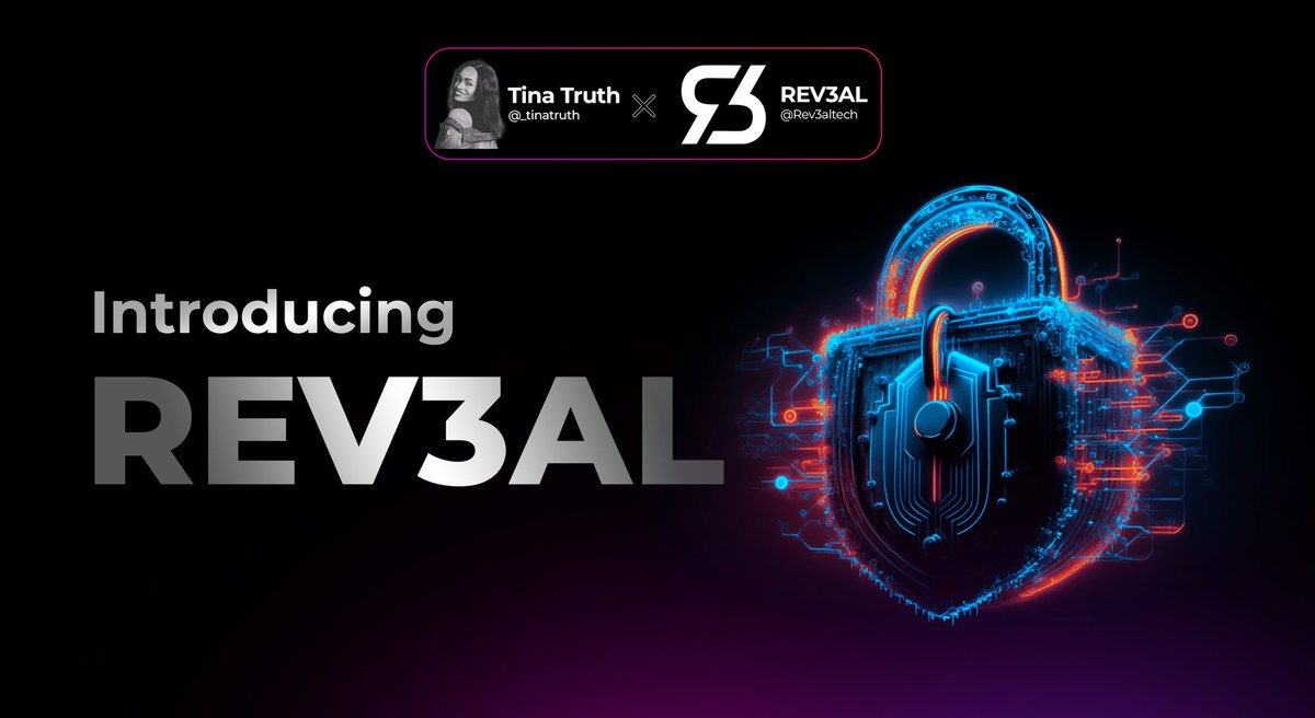 _tinatruth's tweet image. ⪼ 𝐑𝐄𝐕𝟑𝐀𝐋 𝐢𝐬𝐧’𝐭 𝐣𝐮𝐬𝐭 𝐚𝐧𝐨𝐭𝐡𝐞𝐫 𝐛𝐥𝐨𝐜𝐤𝐜𝐡𝐚𝐢𝐧 𝐩𝐫𝐨𝐣𝐞𝐜𝐭.
 On the contrary, it’s here to give your Web3 projects real protection, keeping your work safe from the emotional and financial nightmare of theft. #rev3alecosystem @Rev3alTech