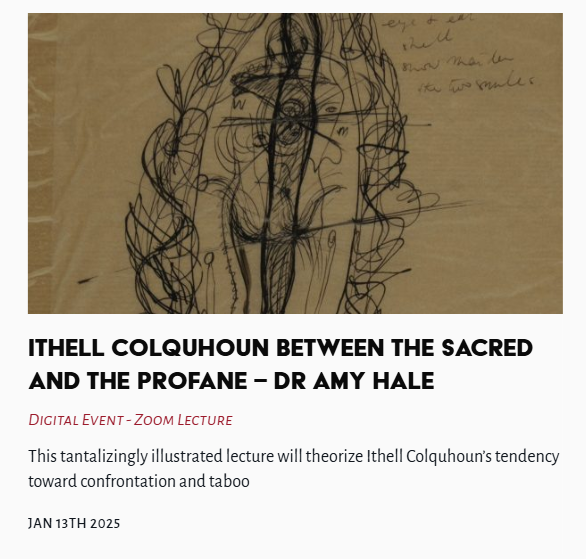 TheLastTuesdayS's tweet photo. Tonight's Lecture - Ithell Colquhoun Between the Sacred and the Profane - Dr Amy Hale
#IthellColquhoun #art #AmyHale @TheLastTuesdayS
https://t.co/8LlfZV4C02 https://t.co/p3LMwCDyoy