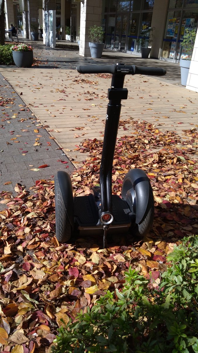 KaSegwayClub's tweet photo. ２３日青空と紅葉の柏の葉で体験会実施しました https://t.co/PnNmQC4UlH
