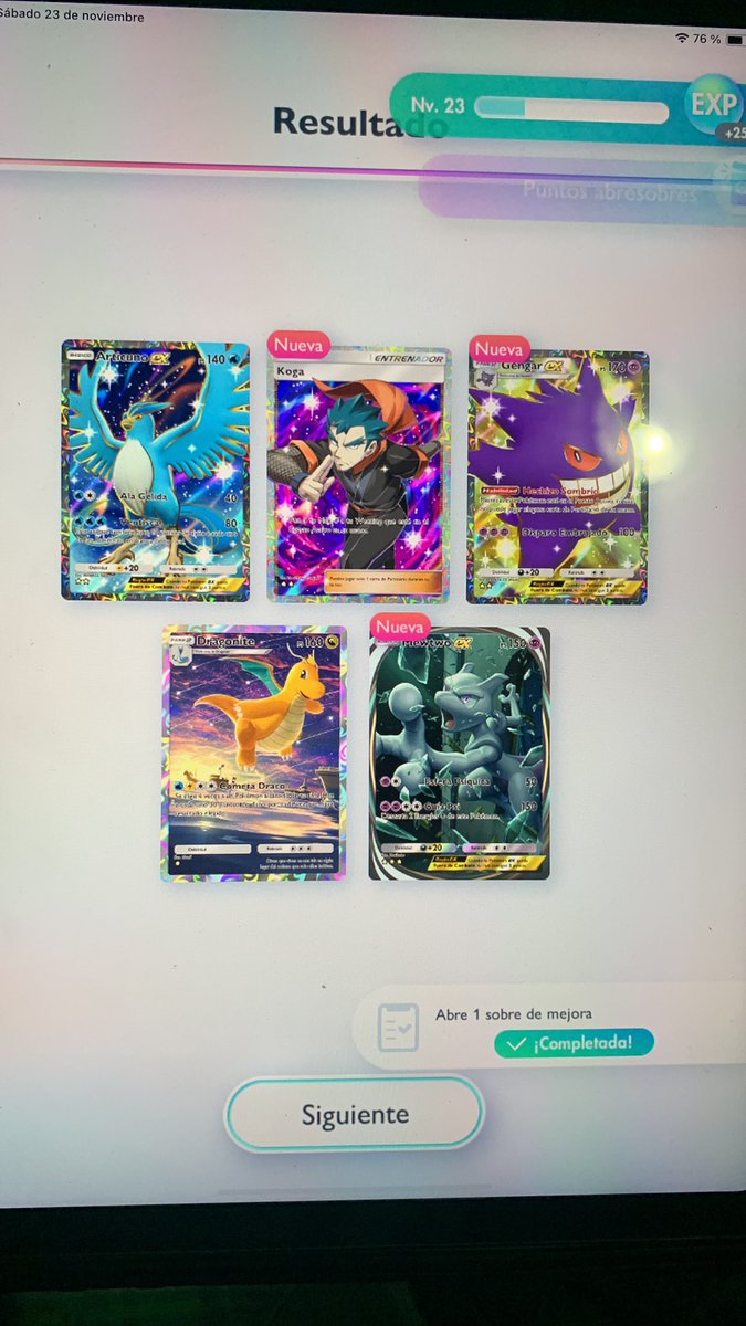 Almiart's tweet photo. Noo! Yo quería un rattatta! 
God pack #PokemonCardPocket #pokemon #PokemonTCGPocket https://t.co/RCuS5kBLpa