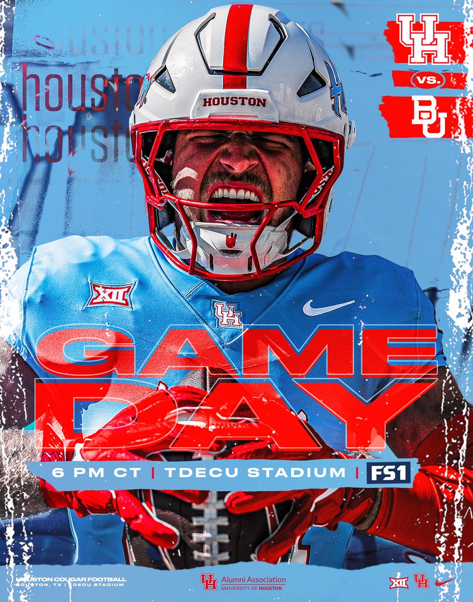 IT’S GAME DAY!

🆚 Baylor
⏰ 6 PM
📍TDECU Stadium
📺 FS1

#GoCoogs | <a href="/houstonalumni/">University of Houston Alumni</a>