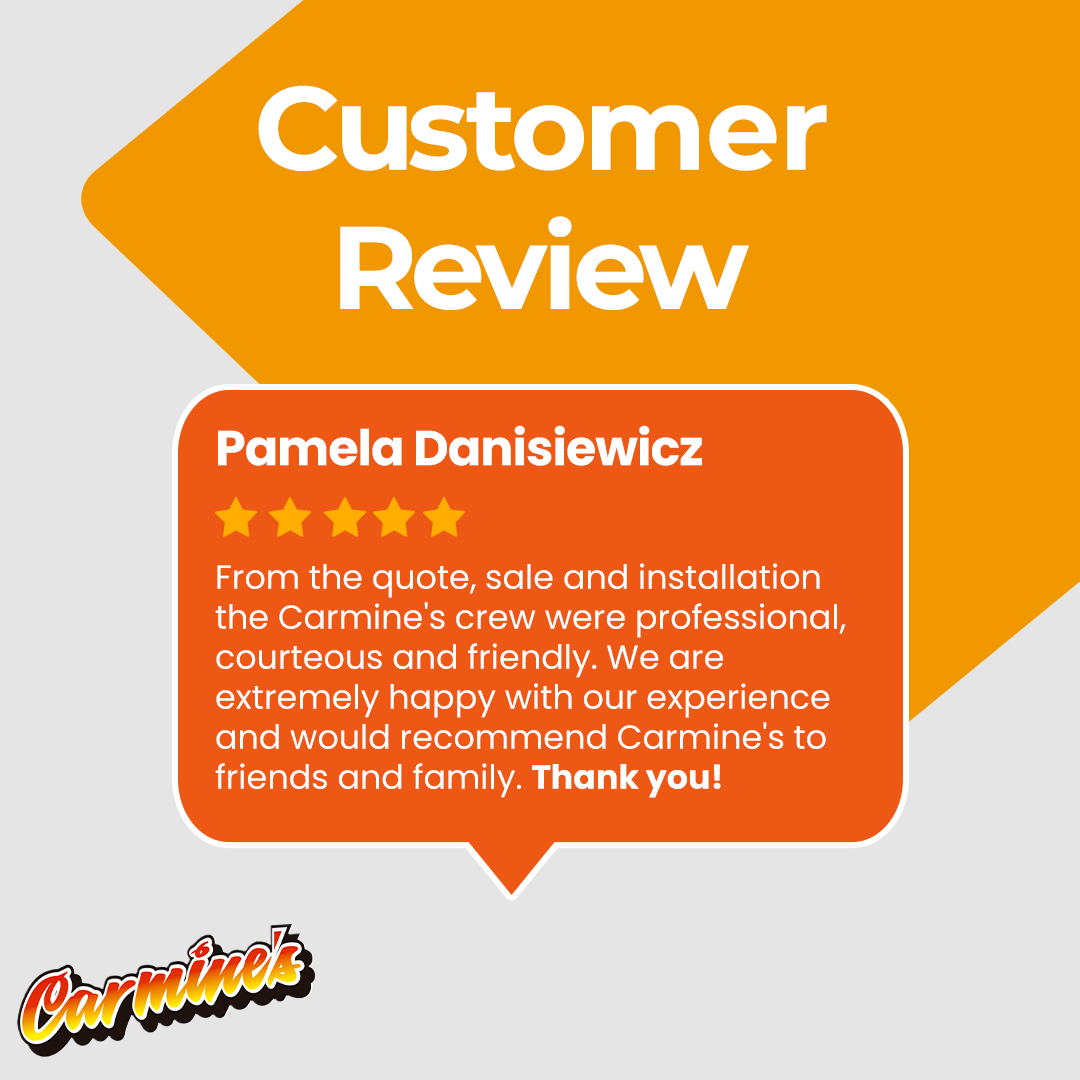 To our valued customers, thank you for trusting Carmine's with your homes. Your loyalty keeps us striving for the best!