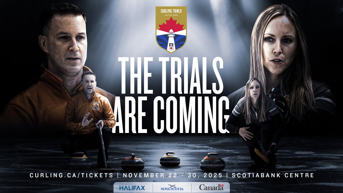 🥌 It's officially less than ONE YEAR out from the 2025 Canadian Curling Trials in Halifax! 🏅  
8 men’s &amp; 8 women’s teams will compete for the chance to represent 🇨🇦 at Milan-Cortina 2026! The road to Olympic glory starts here—secure your seats! 👉 scotiabank-centre.com/events/2025-ca…