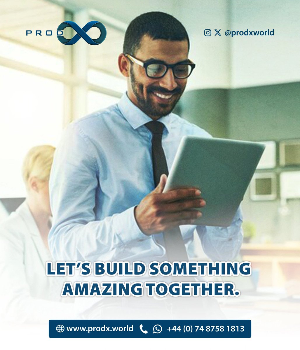 ProdxWorld's tweet photo. Let’s build something amazing together. ProdX Business Builder is your ticket to entrepreneurial success. #Entrepreneurship #ProdX https://t.co/X8M9056jO4