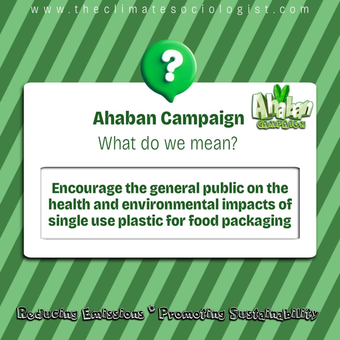 GodlingM's tweet image. Let’s keep our health and environment safe 👌🌚
#AhabanCampaign #TheClimateSociologist