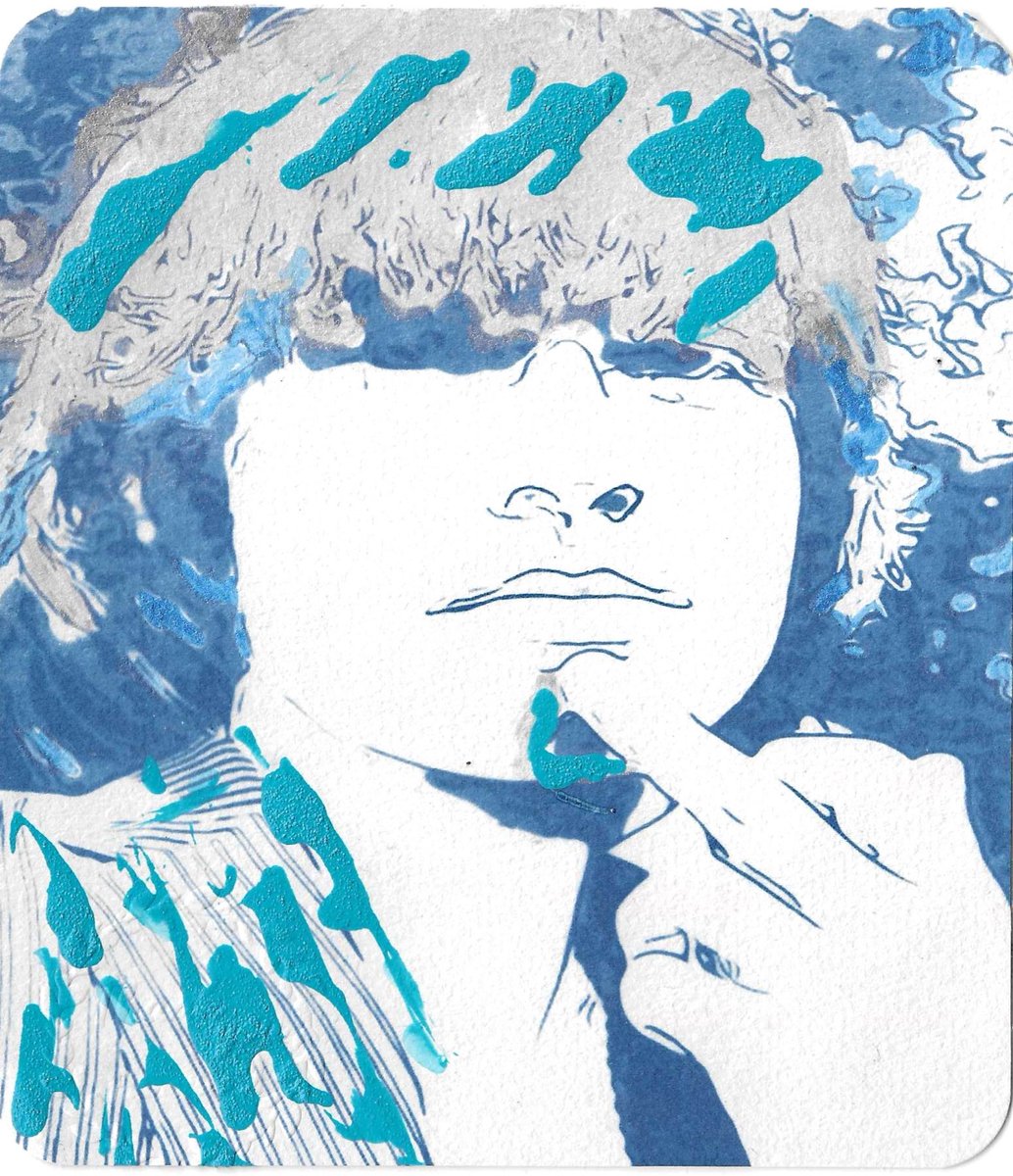 bluedreamartst's tweet photo. 🎸 Brian Jones, founder of the Rolling Stones, is immortalized in my 1969 cyanotype with acrylic painting. A member of the "27 Club," his life and career were brief but influential. My artwork reflects his energy and rebellious spirit. #BrianJones #27Club #Art #music https://t.co/pEJAeGWmXg