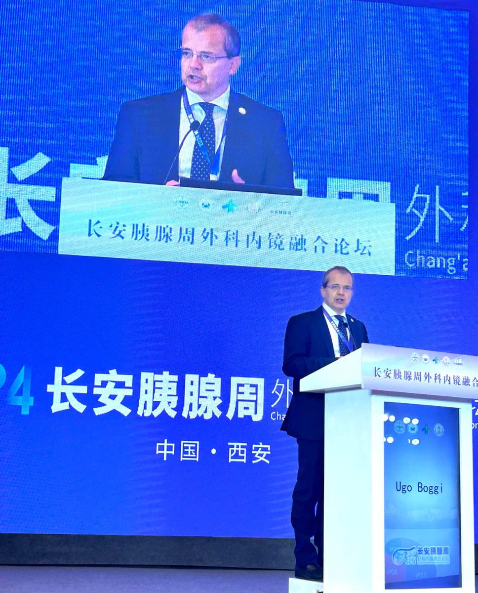 Ugo Boggi was specially invited to speak at the Chang'an Pancreas Week-Surgery &amp; Endoscopy Forum, about recent advances in surgery for borderline resectable and locally advanced pancreatic cancer.

#PancreaticCancer #Pancreas #ugoboggi #surgery #endoscopy