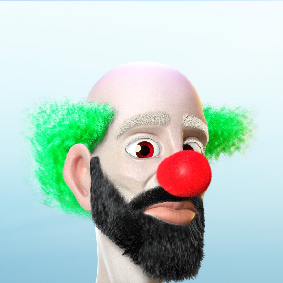 GM Crypt3d Punks &amp; Punkettes.

Let us introduce you to Cosmic Clown.  

He is here to bring interstellar mischief to the Crypt3d universe with his green curls, red nose, and sly smile.   

This galactic joker keeps the NFT crowd laughing while making smart trades. 🚀 

#FN1PUNKS