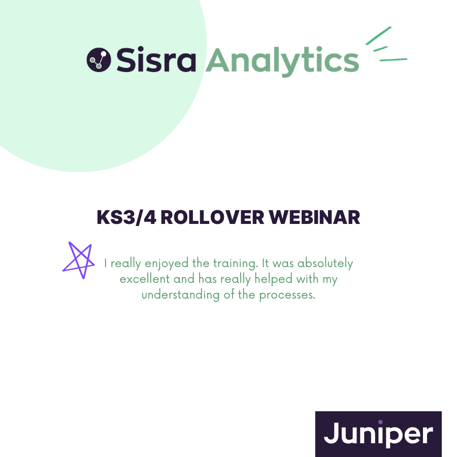 If you've just had your first data collection in school for your Year 10 students and want to learn how to complete the KS3 to 4 Rollover process in Sisra Analytics, then why not sign up for our webinar? 🙌🏼

Follow the link for full details and to book: eu1.hubs.ly/H0dX5KS0