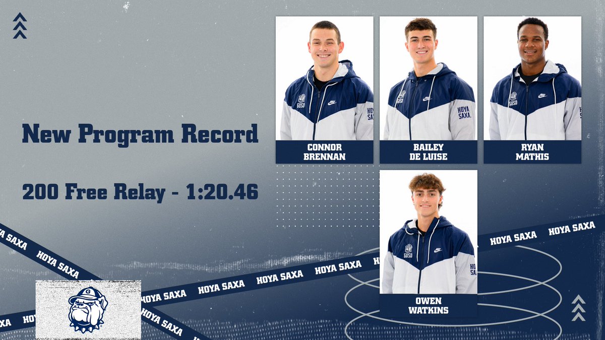 New program record at the Bruno Invite!!

#HoyaSaxa