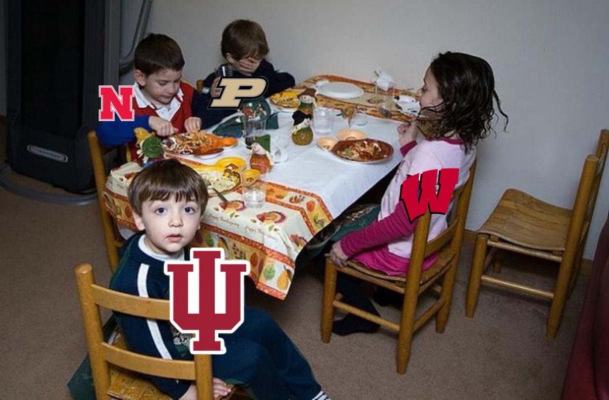 Indiana gonna be spending Thanksgiving back at the kids table.