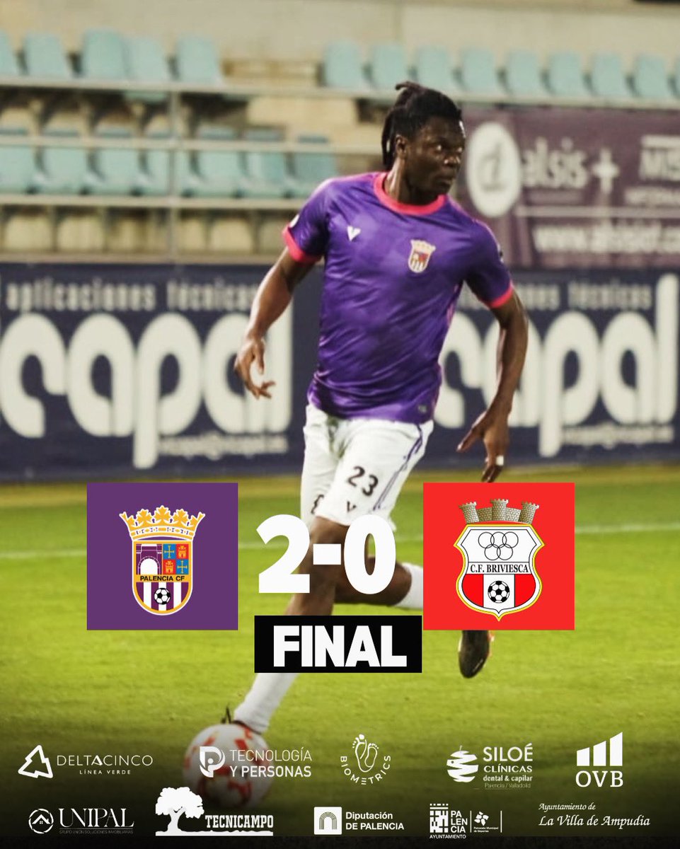 FINAL| 2-0 +3 💪🏼💪🏼💪🏼

⚽️ <a href="/adriherrera72/">Adri Herrera</a> 
⚽️ @fermuriel7 

¡VAMOOOOOSSSSSSS MI PALENCIA 💜!
