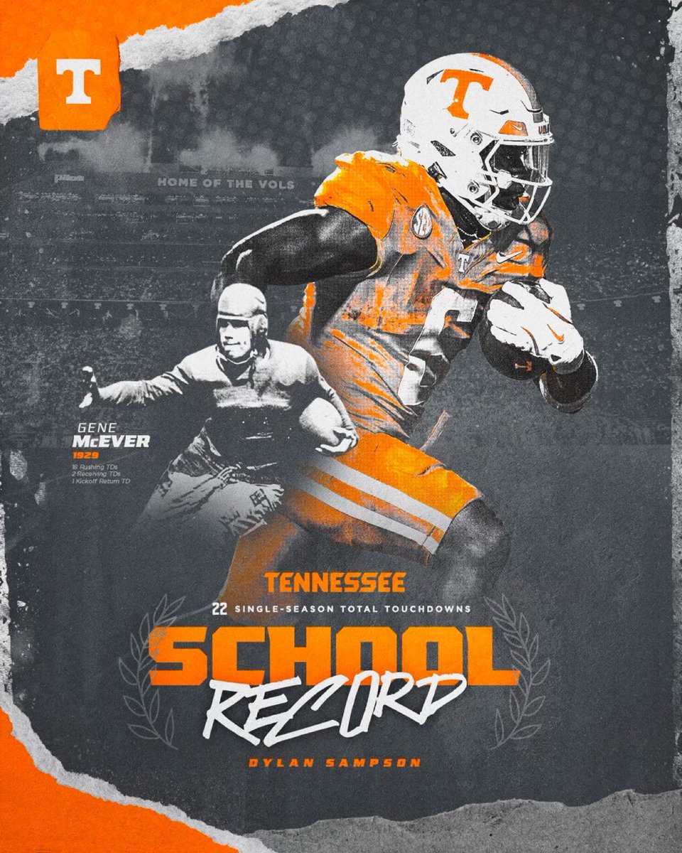 BarstoolTenn's tweet image. Dylan Sampson. RECORD BOOKS.