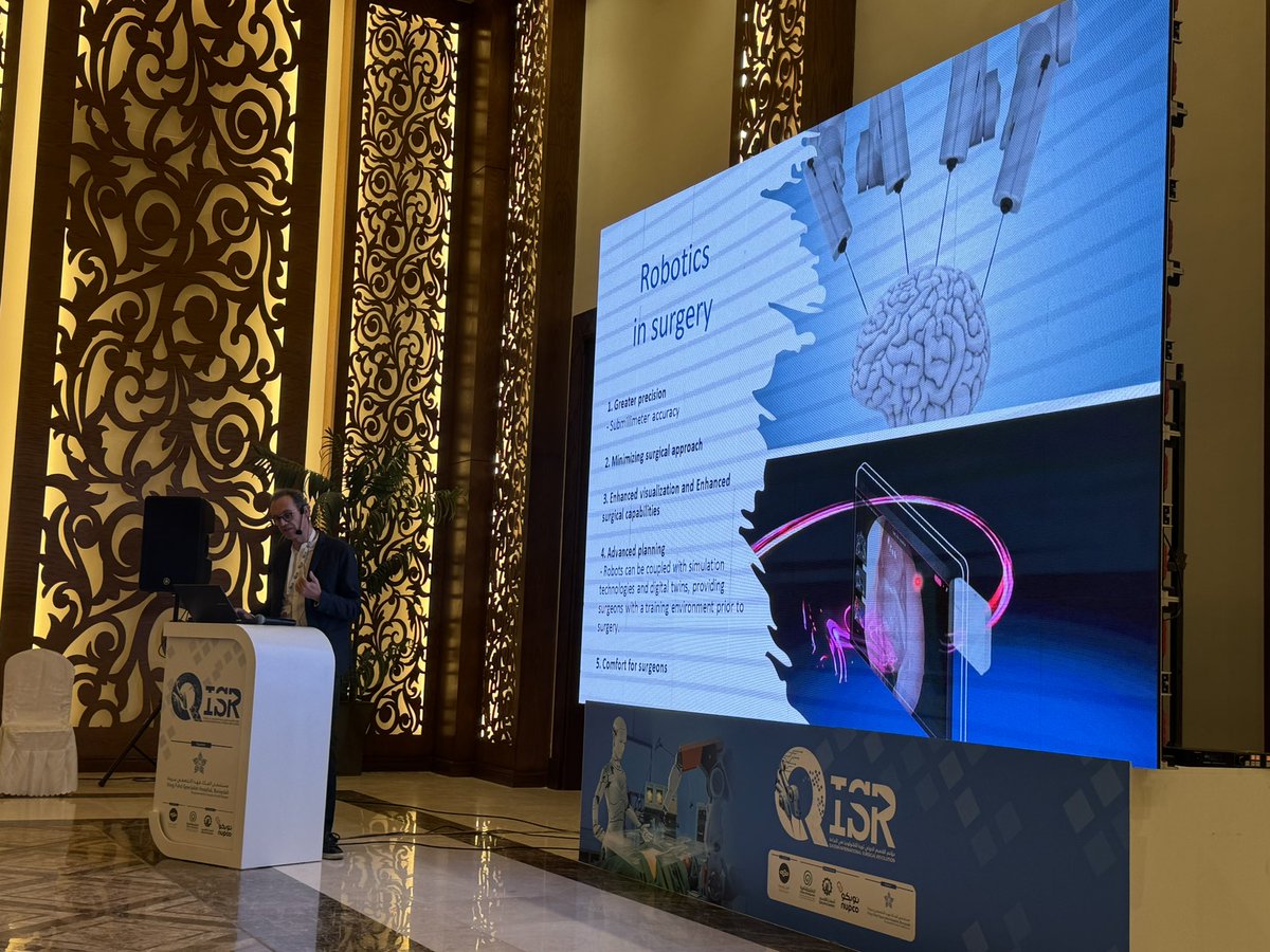 Alsalmi_Sultan_'s tweet image. Thank you @ELThursday for the invitation &amp;amp; hospitality. 
My honour to present our short experience of robotic surgery and meet giant neurosurgeons in KSA @AbdulrazagAjlan &amp;amp; @MBafaquh. Also inspired by my mentor @lefrancmi who consistently employs cutting-edge techniques.