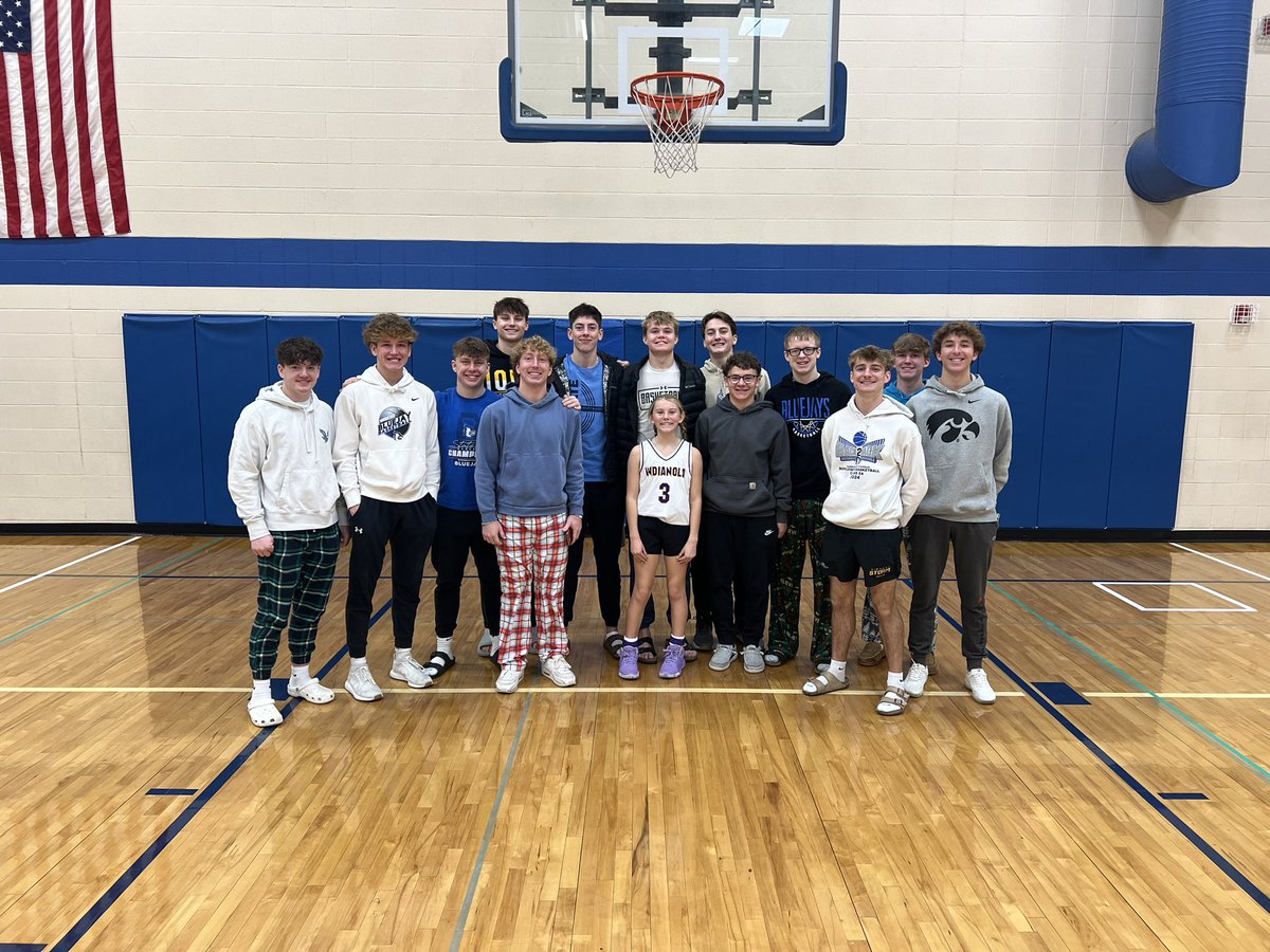 We stress Bluejay Basketball Family always.  7am practice today, then the boys show up to watch Coach’s daughter play afterwards.  4 years in a row they have done this.  Pretty special group!