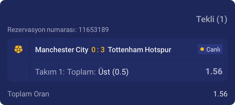 🚨 Canlı

Manchester City - Tottenham

Ev 0,5 Üst @ 1.56

🍀 Bol şanslar…