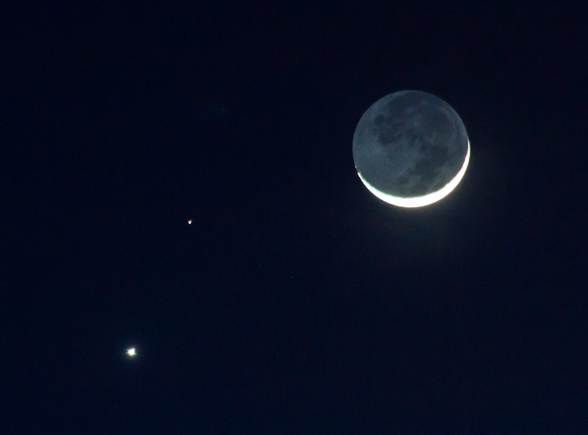 Moon4pics's tweet image. Moon, Mars and Venus