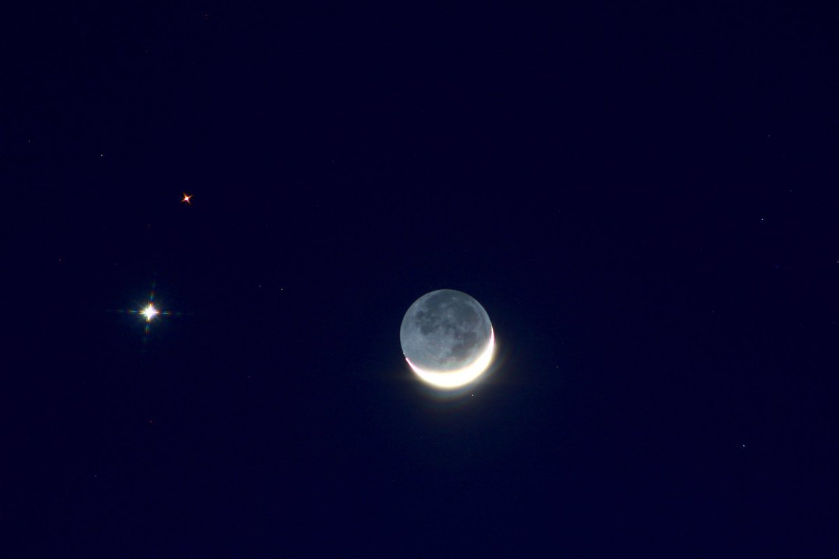 Moon4pics's tweet image. Moon, Mars and Venus