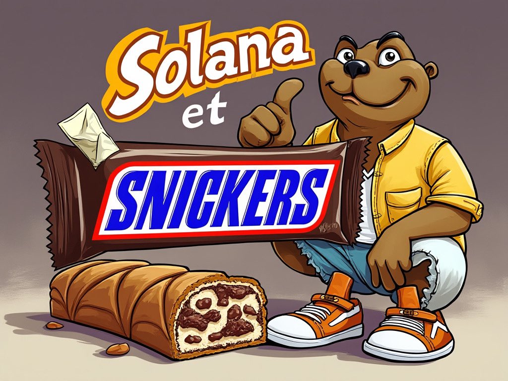 <a href="/mrbrown_nft/">MR. BROWN</a> Get some #Snickers fam. First candy bar on sol.

<a href="/SnickerOnSolana/">SnickersCTO</a>