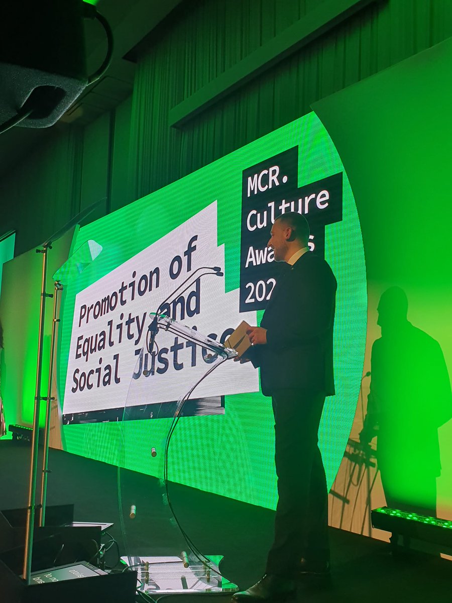 Manchester Cultural Partnership (@mcrculturepship) on Twitter photo PROMOTION OF EQUALITY & SOCIAL JUSTICE Award recognises inspiring work championing understanding & celebrating diversity. The finalists are @OlympiasMusic , <a href="/VentureArts/">Venture Arts</a> , <a href="/ALLFM/">ALL FM 96.9</a> and Commonword <a href="/cultureword/">Commonword</a>. Presented by Lewis Fox, Client Director <a href="/Trustmarque/">Trustmarque</a>, PROMOTION OF EQUALITY & SOCIAL JUSTICE Award recognises inspiring work championing understanding & celebrating diversity. The finalists are @OlympiasMusic , <a href="/VentureArts/">Venture Arts</a> , <a href="/ALLFM/">ALL FM 96.9</a> and Commonword <a href="/cultureword/">Commonword</a>. Presented by Lewis Fox, Client Director <a href="/Trustmarque/">Trustmarque</a>,