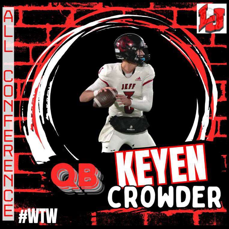 Lafayette Jeff Football (@ljbronchofb) on Twitter photo Congrats to Keyen Crowder on your 1st Team All Conference <a href="/WeAreTheNCC/">North Central Conference Athletics</a> selection!
- 3,085 Passing Yards
- 72.6% Comp. Percentage
- 40 Passing TDs
- 219 Rushing Yards
#WTW #AGNB Congrats to Keyen Crowder on your 1st Team All Conference <a href="/WeAreTheNCC/">North Central Conference Athletics</a> selection!
- 3,085 Passing Yards
- 72.6% Comp. Percentage
- 40 Passing TDs
- 219 Rushing Yards
#WTW #AGNB
