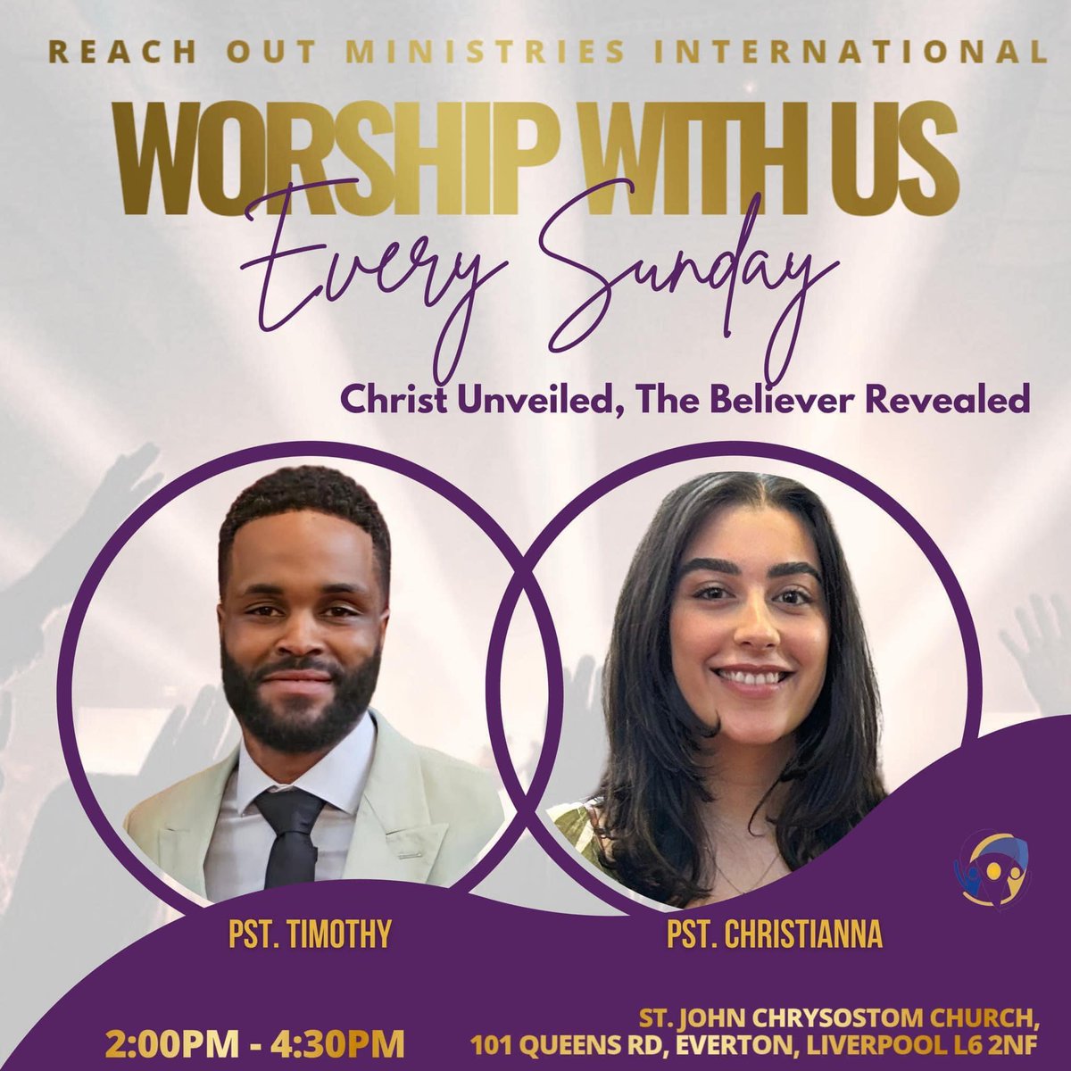 ReachOutMin's tweet photo. Christ will be unveiled so that you as the believer can be revealed?

Are you ready to unlearn all the traditions &amp; doctrines of man that have made the word of God of non-effect?

If yes, then Reach Out Ministries Liverpool is the place to be.

 #ReachOutMinistries https://t.co/CbJeKUxrLA