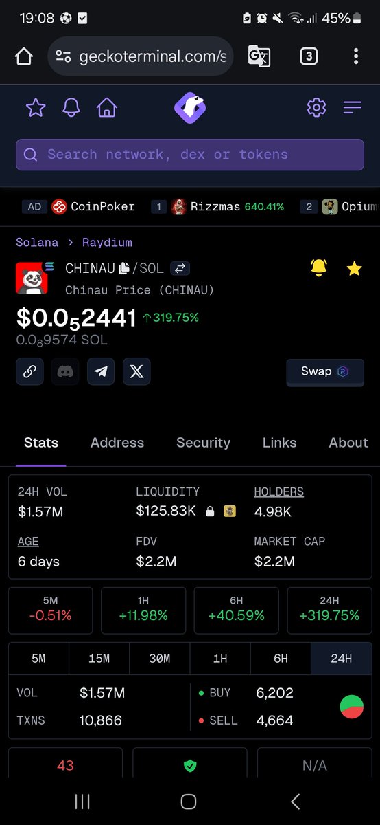 Mac_crypto1's tweet image. I&apos;m gonna keep shouting it $CHINAU